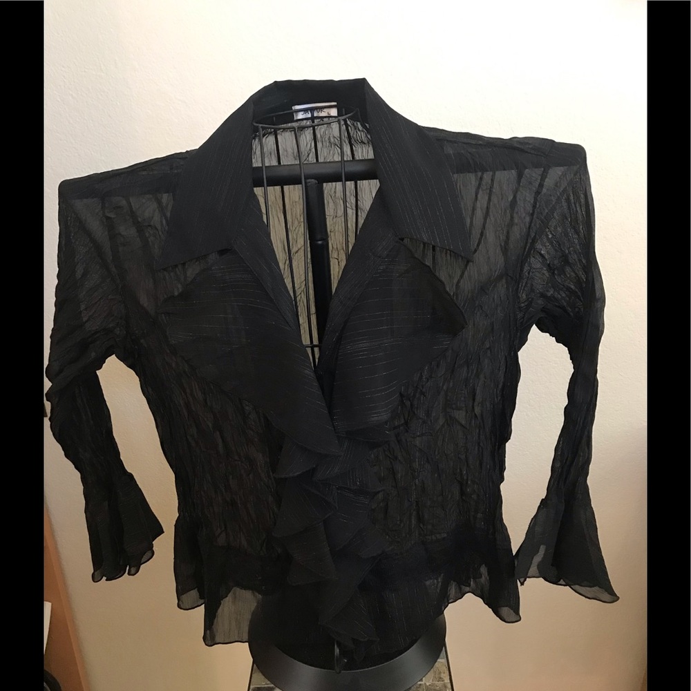 NWOT Black JAIPUR SZL BLOUSE TOP